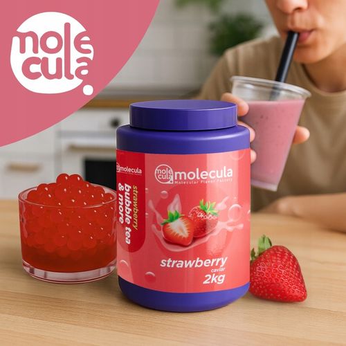 Molecula - KULKI do BUBBLE TEA - 2kg - MOLEKULARNY KAWIOR - TRUSKAWKA na Arena.pl
