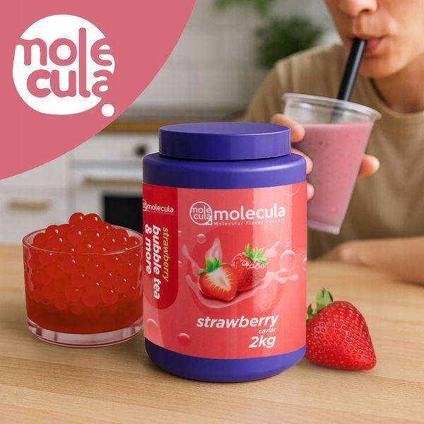 Molecula - KULKI do BUBBLE TEA - 2kg - MOLEKULARNY KAWIOR - TRUSKAWKA zdjęcie 13