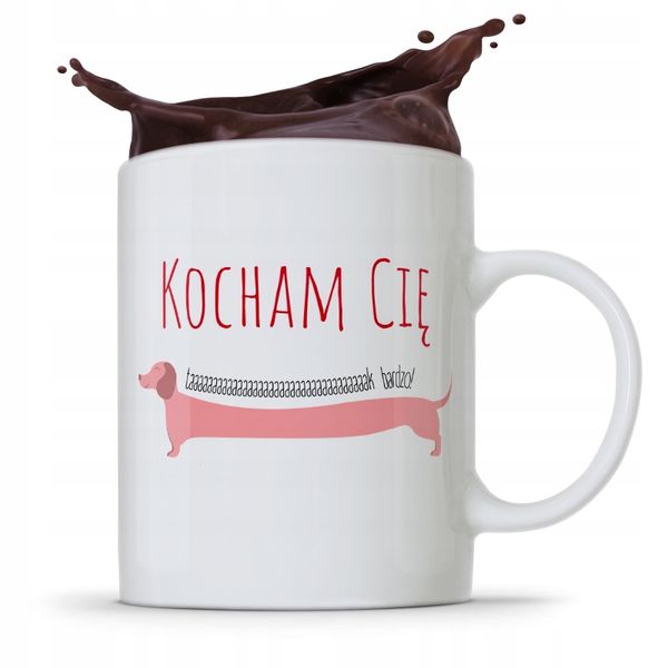 Kubek Prezent Na Walentynki Kocham Cię Taak Bardzo Z Nadrukiem Ze Zdjęciem zdjęcie 1