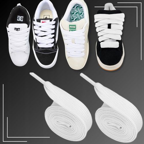 Sznurówki Białe Grube 15mm Sznurowadła Do Butów Szerokie Campusy Knu 90 cm na Arena.pl