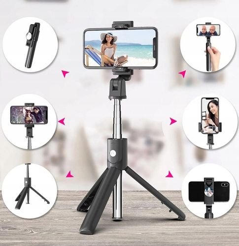 KIJEK DO SELFIE STICK TRIPOD 360 STATYW PILOT LUSTERKO BLUETOOTH BATERIA na Arena.pl