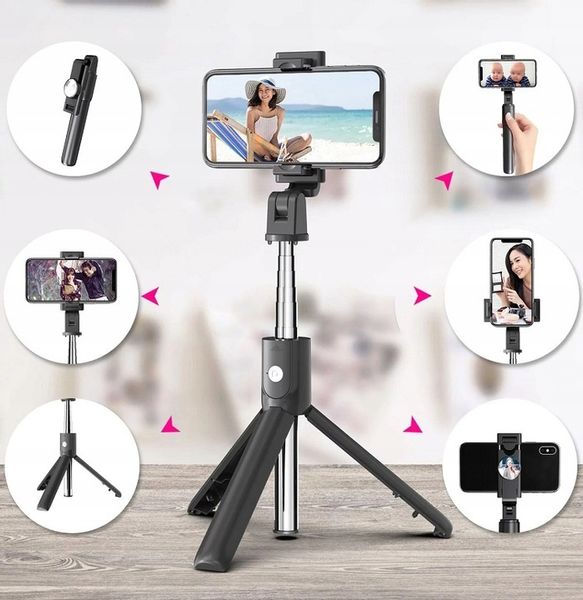 KIJEK DO SELFIE STICK TRIPOD 360 STATYW PILOT LUSTERKO BLUETOOTH BATERIA zdjęcie 3