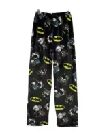 Spodnie Piżamowe Flanelowe - Batman - Ciepłe, Miękkie, Jesienne/Zimowe