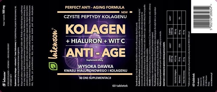 Kolagen INTENSON Anti-Age (60 tabletek) zdjęcie 2