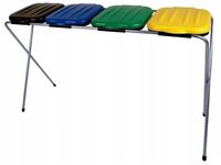 Stojak do segregacji 4 stanowiska KOLORY 120 l