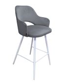 Hoker krzesło barowe Milano podstawa biała BL14