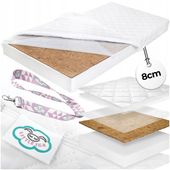 Materac MIKIK Piankowy Kokos Strefowy Dwustronny H2 / H3 H4 8cm - 160x80 cm