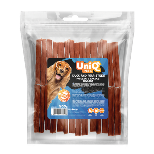 Przysmaki dla psa paluszki z kaczką i gruszką 500g CHEWY UNIQ PETS na Arena.pl