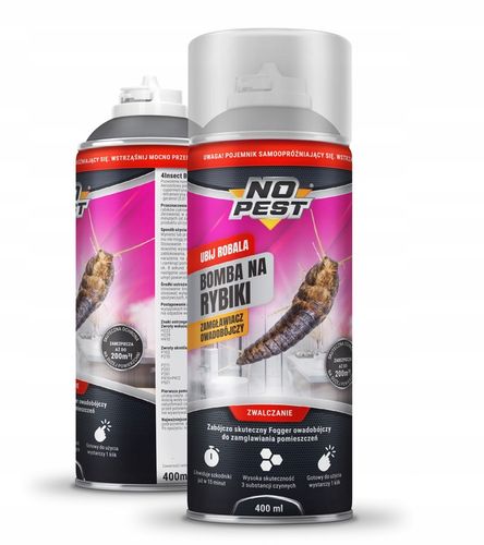 PREPARAT BOMBA FOGGER ŚRODEK NA RYBIKI CUKROWE SREBRZYKI NO PEST 400ML na Arena.pl