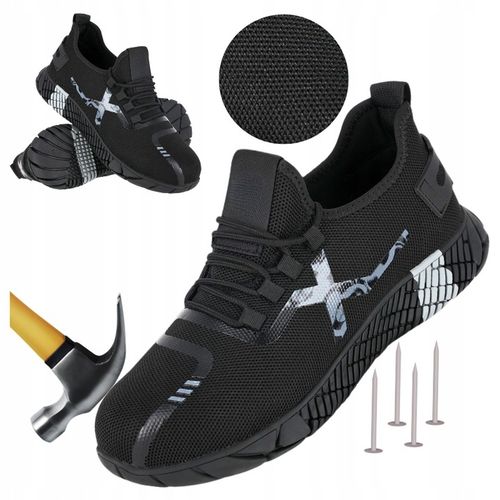 Buty robocze męskie wsuwane Oddychające z Noskiem Antyprzebiciowe Lekkie na Arena.pl