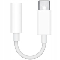 Kabel oryginalny Apple adapter USB-C - mini jack 3.5mm biały
