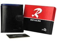 portfel męski skórzany n104l-vt black-blue rfid