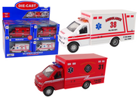 Auto Pojazd Ratunkowy Ambulans Napęd Frykcyjny 2 Kolory