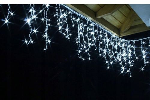 LAMPKI SOPLE KURTYNA 100 LED 6 m + ISKRA FLASH GRUBE na Arena.pl