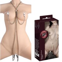 Klamry Na Sutki I Cipkę - Stalowy Naszyjnik Bdsm