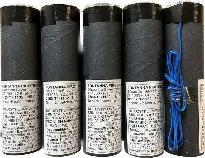 FONTANNY ISKIER 'NO SMELL' 2m50sek. 5szt TRIPLEX zdjęcie 1