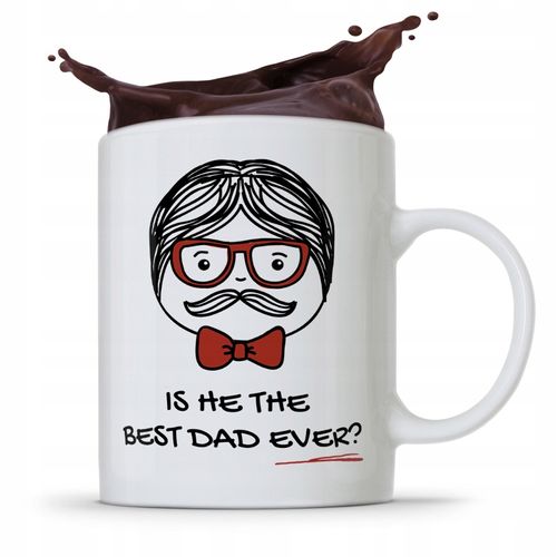 Kubek Na Dzień Ojca Dla Taty Is He The Prezent Z Nadrukiem Ze Zdjęciem na Arena.pl