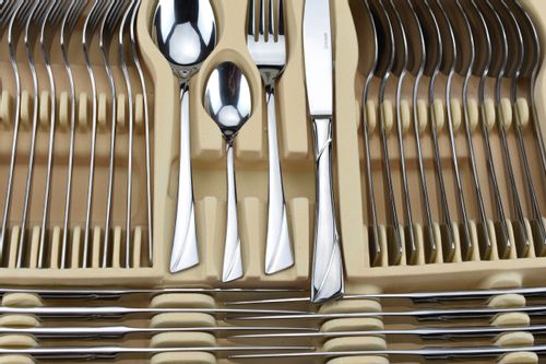 Sztućce w Walizce 72 ele 12 osób Połysk KINGHoff na Arena.pl