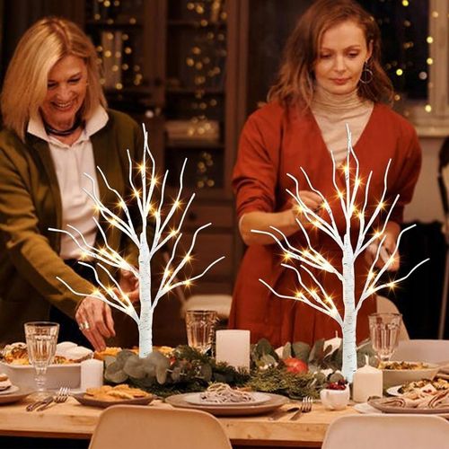 ZESTAW 2 BRZOZOWYCH DEKORACJI LED UNIWERSALNA OZDOBA NA KAŻDĄ PORĘ ROKU na Arena.pl