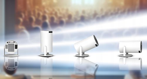 PROJEKTOR RZUTNIK WIFI ANDROID PRZENOŚNY OBROTOWY SMART 4K GŁOŚNIK BT 5.0 na Arena.pl