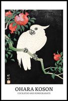 Plakat 61x91,5cm Design Cockatoo, Koson Vintage do Salonu