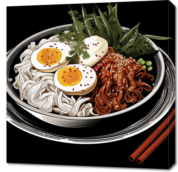 Obraz 70x70cm Ramen w Sztuce zdjęcie 1