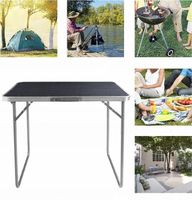 STOLIK TURYSTYCZNY SKŁADANY ROZKŁADANY ALUMINIOWY KEMPINGOWY OGRODOWY 80x60