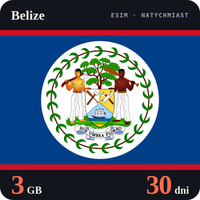 Karta eSIM Internet Belize 3 GB na 30 dni - bez rejestracji