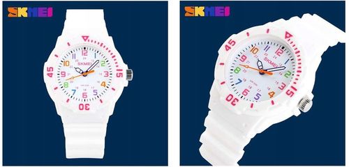 KOLOROWY ZEGAREK DZIECIĘCY SKMEI WSKAZÓWKOWY DLA CHŁOPAKA DZIEWCZYNKI 7 KOL na Arena.pl