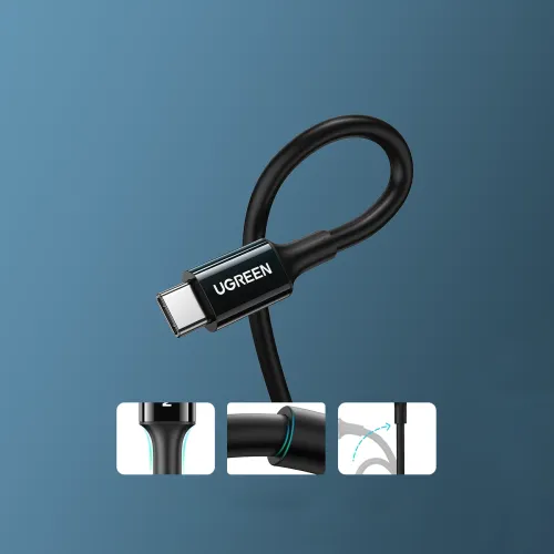 kabel ugreen us300 usb-c / usb-c 480mb/s 5a 2m - czarny na Arena.pl