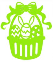 Zawieszka ażur Koszyczek WIELKANOC ozdoba PISANKA