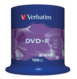 DVD+R 4,7GB 16X SZT*100 VERBATIM