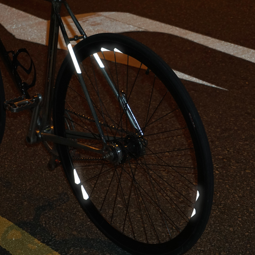 Odblaski naklejki rowerowe na ramę koło Blincc Hex YL 360 stopni widoczności na Arena.pl