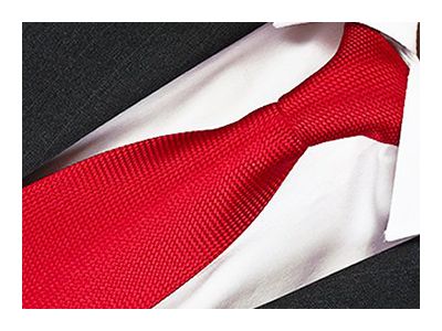 ŻAKARDOWY Gładki Krawat Męski CZERWONY rc208 na Arena.pl