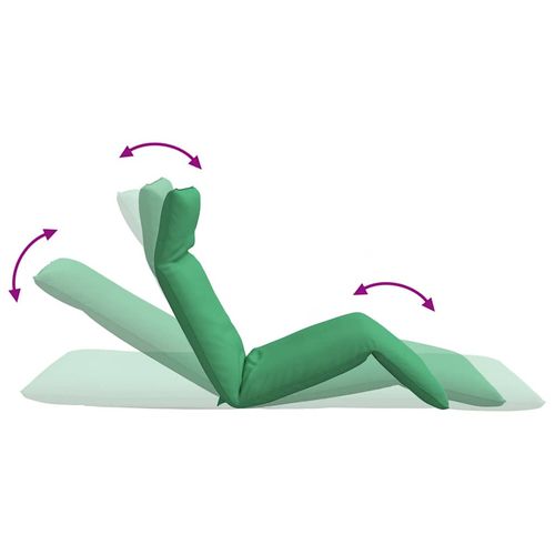 Leżak składany zielony 175x54x8,5 cm Oxford Fabric na Arena.pl