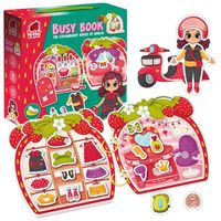 busy book. gra edukacyjna. truskawkowy domek emilii rk1170-01