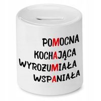 Skarbonka Dla Mamy Matki Pomocna Kochająca Z Nadrukiem Ze Zdjęciem