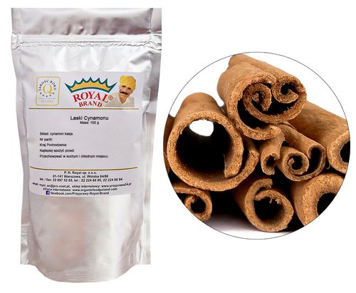 LASKA CYNAMONU 100g Suszony cynamon laski jakość Laski cynamonu Royal Brand na Arena.pl