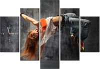 105CM 150CM ZEGAR 5 ELEM FITNESS DRUK OBRAZ