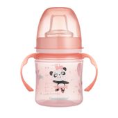 CANPOL Kubek treningowy niekapek z ustnikiem 120ml 6m+ różowy