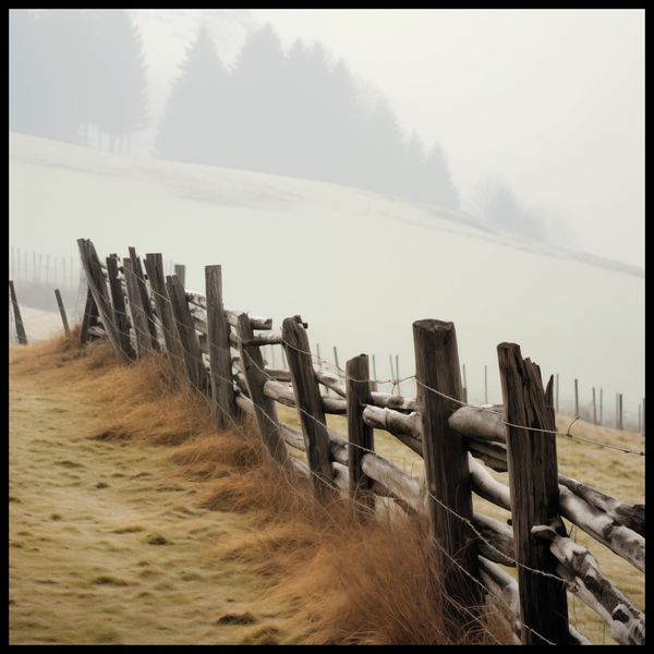 Plakat 70x70cm Spowity Mgłą zdjęcie 2