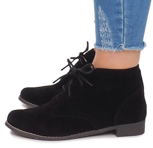 SZNUROWANE BOTKI A-27 CZARNY 38 na Arena.pl