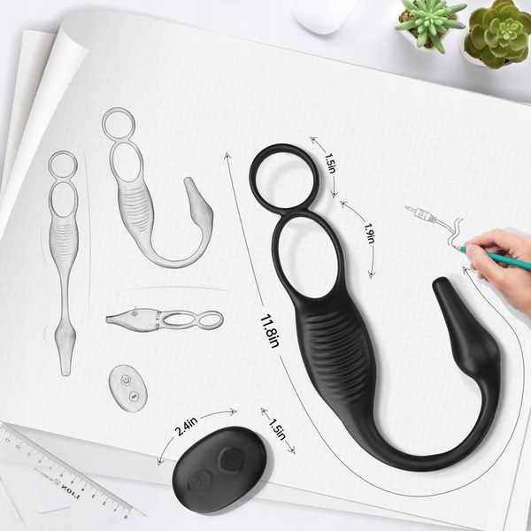 Masażer prostaty Cock Ring 7 trybów wibracji zdjęcie 14