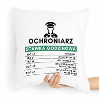 Prezent Poduszka Dla Ochroniarza Stróż Stawka Z Nadrukiem Ze Zdjęciem