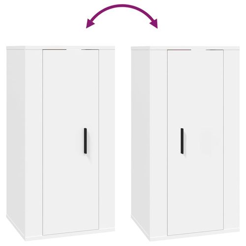 Wisząca szafka telewizyjna, biała, 40x34,5x80 cm na Arena.pl