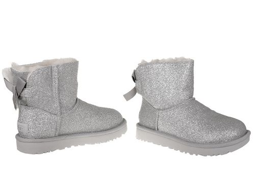 Buty UGG Mini Bailey Bow Sparkle 1100053-SLVR - 40 na Arena.pl