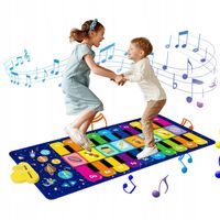 MATA MUZYCZNA DO TAŃCZENIA MUZYKA GRA PIANINKO PREZENT DLA DZIECI 120X48CM