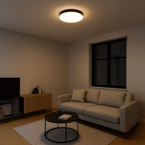 Plafon Maya Czarny 36W LED Ø500 na Arena.pl