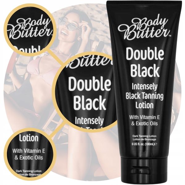 Body Butter Double Black Tanning Lotion zdjęcie 3