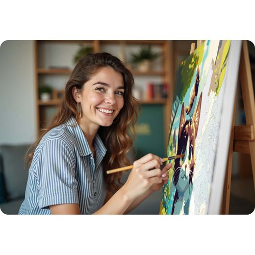 Obraz do malowania po numerach 40x50 cm Massido Kotek na Arena.pl